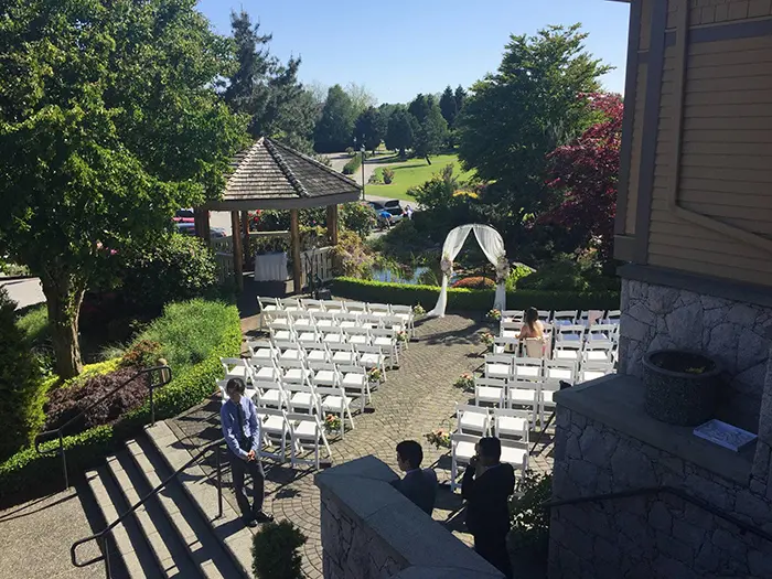 quilchena golf and country club wedding ceremony area